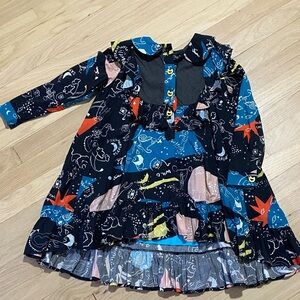 Raspberry plum Colorful Patterned Dress